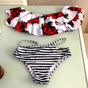 Two piece bathing suit